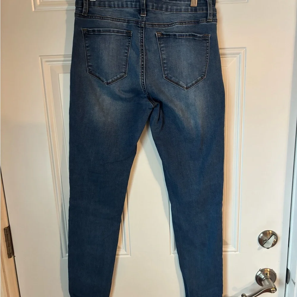 KanCan Dark Blue Women's Skinny Jeans - Picture 4 of 5